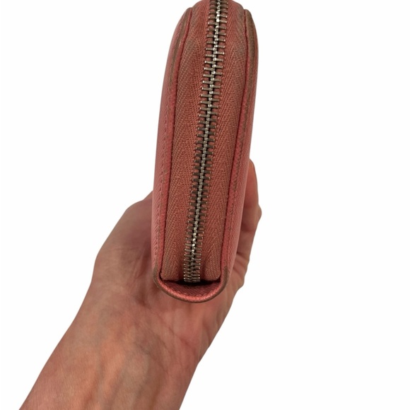 Prada Large Saffiano Leather Zip-Around Wallet | Petal Pink - Picture 4 of 14